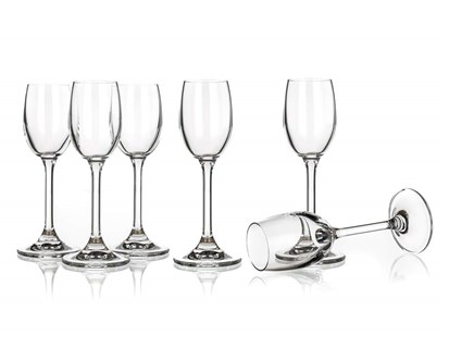 BANQUET CRYSTAL Sada sklenic na likr LEONA 60 ml, 6 ks, OK