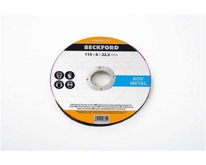 BECKFORD Kotou brusn na kov 115 x 6 x 22,2 mm