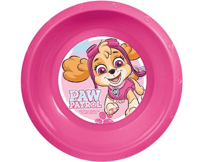 Miska plastov PATROLA GIRL, 17 cm