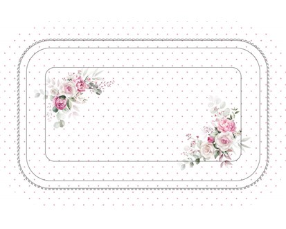 BANQUET Tc melaminov ROSE 29,5 x 16,5 cm