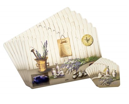 BANQUET Sada plastovho prostrn LAVENDER, 12 ks