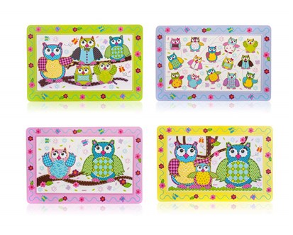 BANQUET Plastov prostrn OWLS 43 x 28 cm, assort
