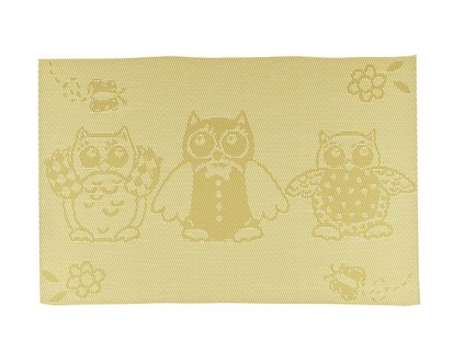 BANQUET Prostrn OWLS Yellow 45 x 30 cm
