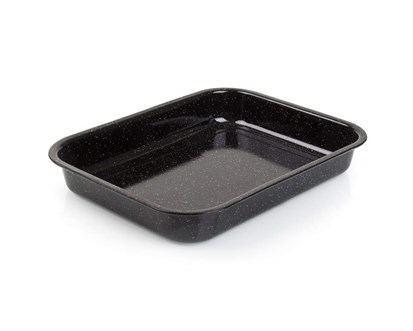 BANQUET Pek smaltovan CULINARIA Black 34 x 26 x 5 cm