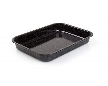 BANQUET Pek smaltovan CULINARIA Black 42 x 29 x 6 cm