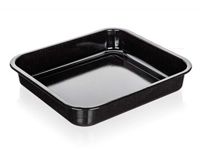 BANQUET Pek smaltovan CULINARIA Black 41 x 37 x 7 cm