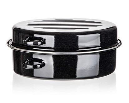 BANQUET Pek ovln smaltovan CULINARIA Black 38 cm, 2 dly