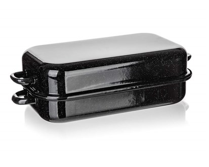 BANQUET Pek hranat smaltovan CULINARIA Black 35 cm, 2 dly