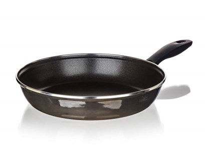 BANQUET Pnev smaltovan METALLIC Black 28 cm, s nepilnavm povrchem