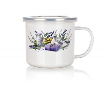 BANQUET Hrnek smaltovan LAVENDER 0,5 l