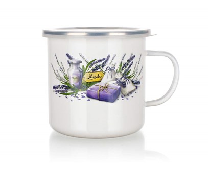 BANQUET Hrnek smaltovan LAVENDER 0,7 l