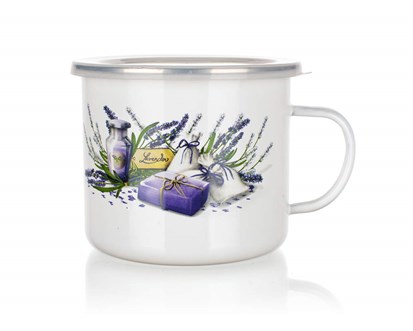 BANQUET Hrnek smaltovan LAVENDER 0,9 l