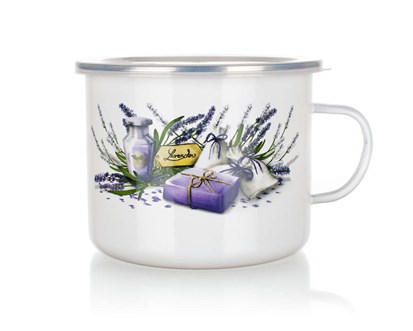 BANQUET Hrnek smaltovan LAVENDER 1,4 l