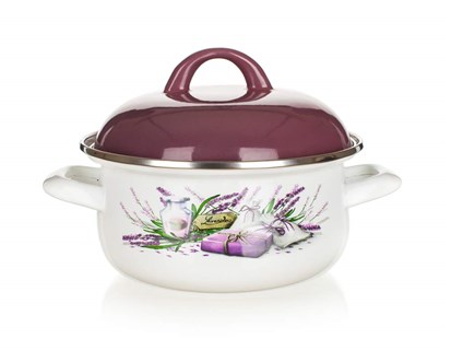 BANQUET Kastrol smaltovan LAVENDER 16 cm, 1 l