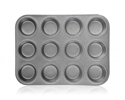BANQUET  Forma na 12 muffin s nepilnavm povrchem GRANITE 35 x 26,5 x 3 cm