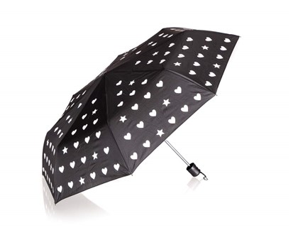 PRETTY UP Detnk mnc barvu 52 cm, ern se srdky