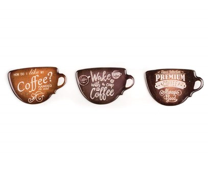 BANQUET Sada magnetek COFFEE, 3 ks, mix dekor