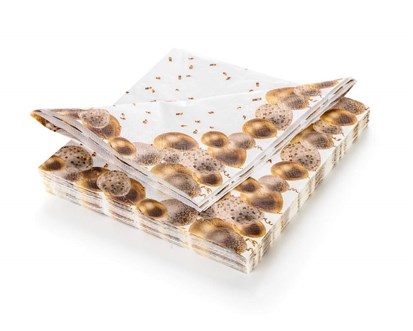 BANQUET Ubrousky 33 x 33 cm, sada 20 ks, Party balnky zlat/ stbrn