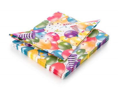 BANQUET Ubrousky 33 x 33 cm, sada 20 ks, Party balnky barevn
