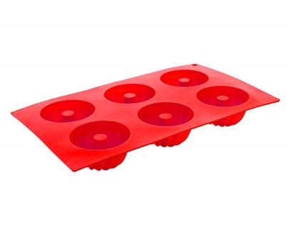 BANQUET  Forma na 6 bboviek silikonov CULINARIA Red 29,5 x 17,5 x 3,5 cm