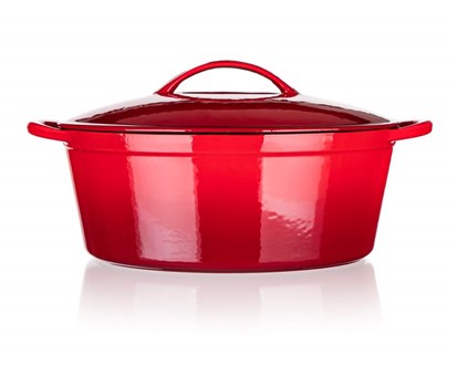 BANQUET Pek litinov EXCELLENT 41 x 26 x 20 cm, 6,7 l , s vkem, erven