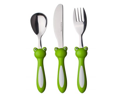 BANQUET Sada dtskch pbor FROG, 3 ks, s plastovou rukojet