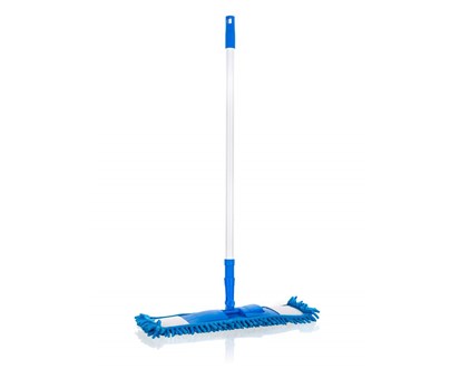 BRILANZ Mop ploch inylkov s teleskopickou ty 120 cm, tmav modr