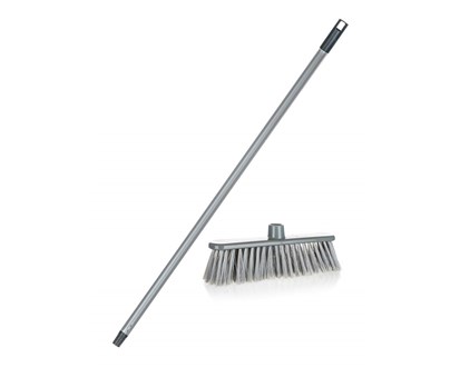 BRILANZ Smetk s nsadou ECONOMY 30 cm s italskm zvitem, ty 120 cm, stbrn