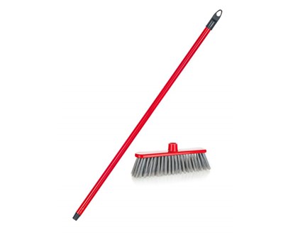 BRILANZ Smetk s nsadou ECONOMY 30 cm s italskm zvitem, ty 120 cm, erven