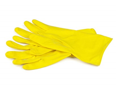 BRILANZ Rukavice klidov latexov, velikost S, lut