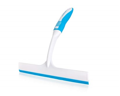 BRILANZ Strka na okna EXCLUSIVE 25 cm s mkenou TPR rukojet 25 cm, blo-svtlemodr
