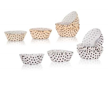 BANQUET Sada cukrskch kok DOTS 8,7 cm, 100 ks, mix barev