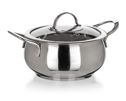 BANQUET Kastrol nerezov PICCOLO Belly 14 x 8 cm, 1,2 l, s poklic