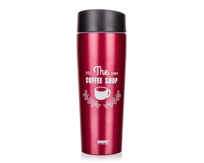 BANQUET Termohrnek COFFEE 350 ml, Bordo