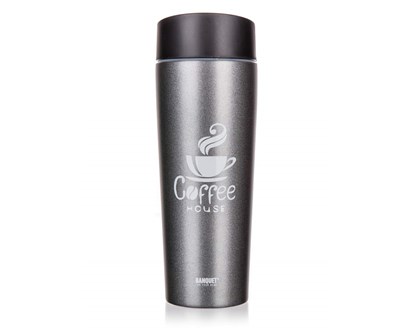 BANQUET Termohrnek COFFEE 350 ml, Grey