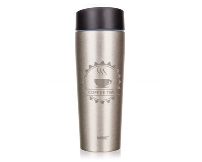 BANQUET Termohrnek COFFEE 350 ml, Ivory