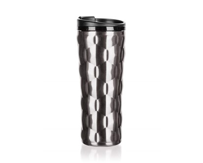 BANQUET Hrnek cestovn dvoustnn OASE 450 ml, nerezov