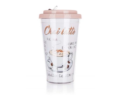 BANQUET Hrnek cestovn dvoustnn COFFEE 500 ml, Chai latte