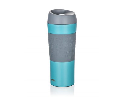 BANQUET Hrnek cestovn MATTY 400 ml, modr