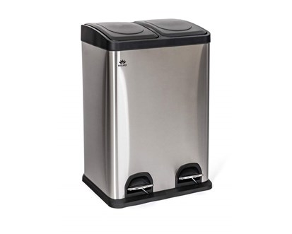 BRILANZ Ko recyklovac odpadkov nerezov SAVERY 40 l (2 x 20 l)