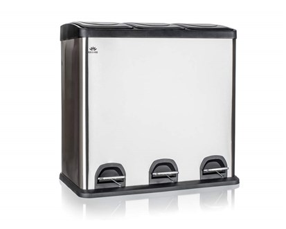 BRILANZ Ko recyklovac odpadkov nerezov SAVERY 60 l (3 x 20 l)
