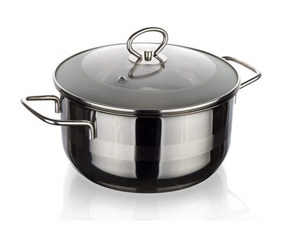 BANQUET Kastrol nerezov MATTE New Line 26 cm, 6,5 l, s poklic