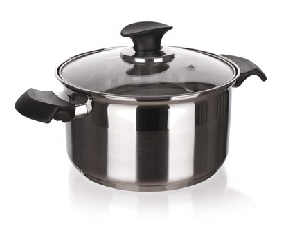 BANQUET Hrnec nerezov AKCENT New Line 24 cm, 6,10 l, s poklic