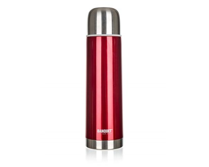 BANQUET Termoska nerezov AVANZA Red 0,5 l