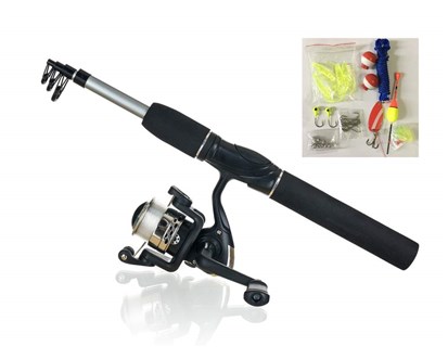SPORTWELL Rybsk sada - teleskopick prut 180 cm s psluenstvm