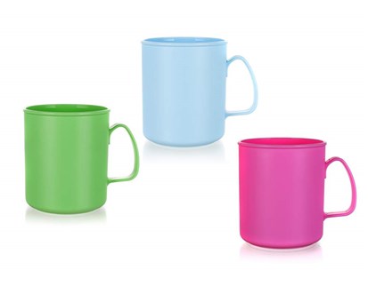 BANQUET Hrnek plastov 300 ml, mix barev