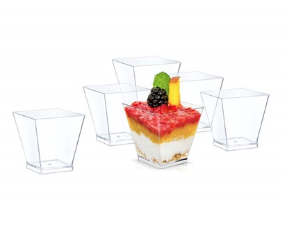 BANQUET Sada plastovch pohrk na dezert CULINARIA 200 ml, 6 ks