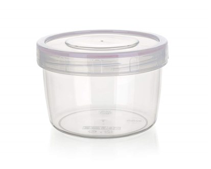 BANQUET Dza plastov hermetick kulat LARA 250 ml, prmr 9 cm, rov