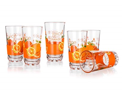 VALUE Sada sklenic VALUE ORANGE 250 ml, 6ks