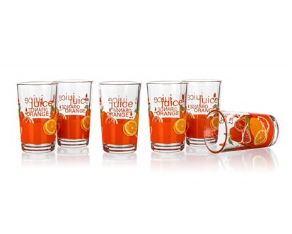 Sada sklenic VALUE ORANGE 250 ml, 6ks